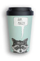 heybico nachhaltiger Mehrwegbecher Coffee to go Becher Kaffeebecher Sneaky Raccoon