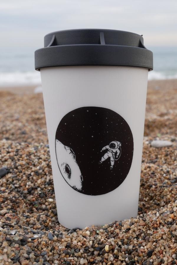 heybico nachhaltiger Mehrwegbecher Coffee to go Becher Kaffeebecher astronaut hannibelle