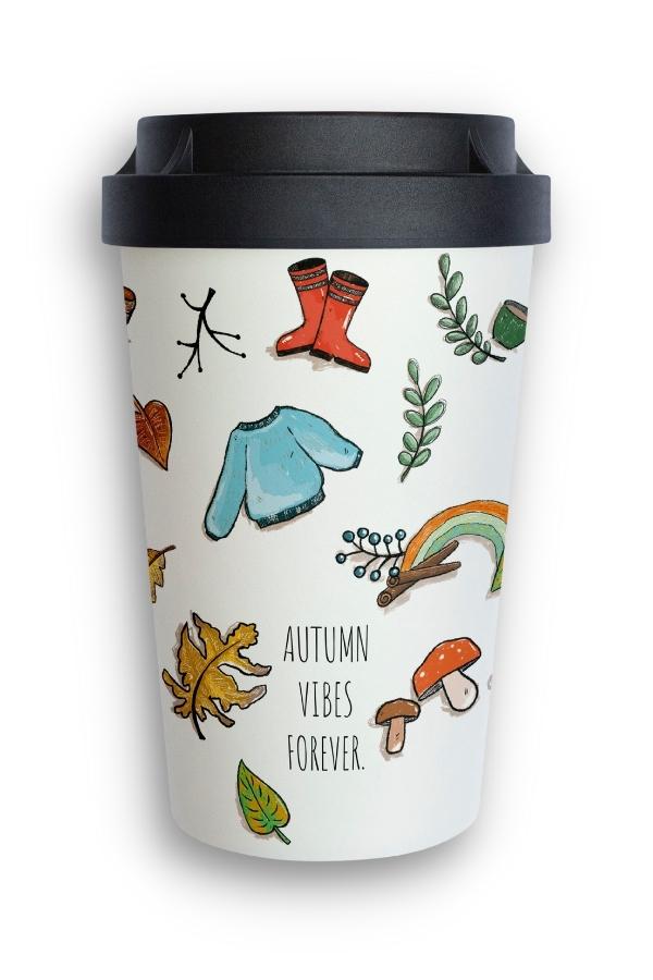 heybico nachhaltiger Mehrwegbecher Coffee to go Becher Kaffeebecher autumn vibes herbst