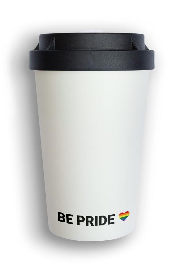 heybico nachhaltiger Mehrwegbecher Coffee to go Becher Kaffeebecher be pride day 