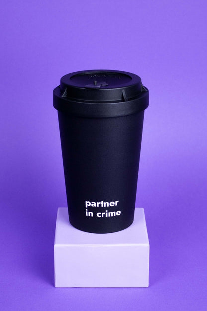 heybico statements mehrwegbecher coffee to go geschenk made in germany geschenkidee partner in crime