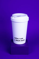 heybico statements mehrwegbecher coffee to go geschenk made in germany geschenkidee mom i am a rich man